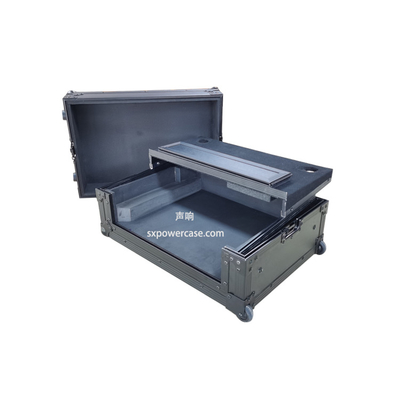 CDJ DJM DJ Turntable Mixer Flight Type Stock Case with Slide Ladtop Tray