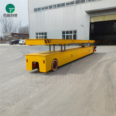 Building Material Stores 10T Conveniently Operated Electric Railway Steel Tube Handling Car