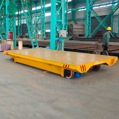Building Material Shops 20t Copper Billet Electric Driving Railway Billet Transfer Cargo Flat Cart