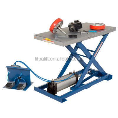 Building Material Shops 200kg Pneumatic Pneumatic Scissor Lift Table Platforms