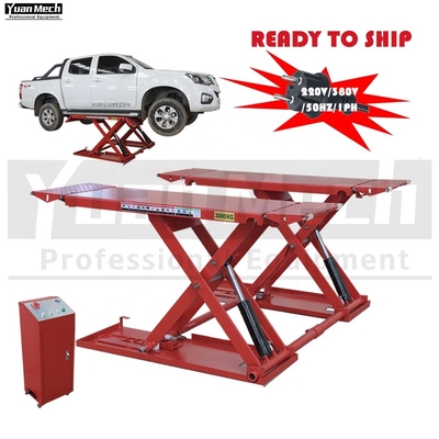 YuanMech L7100 EU Specification 3 Ton Low Profile Midrise Hydraulic Portable Automotive Mobile Car Lift 3000kg